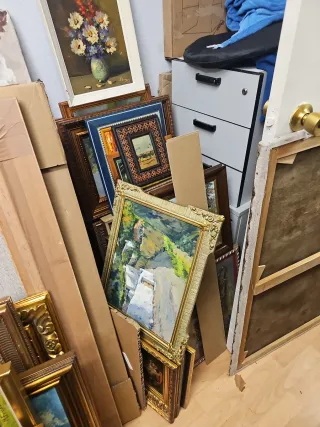 Lote de cuadros Modernos en gran formato