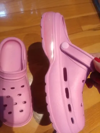 Zuecos Zara Rosa Talla 38