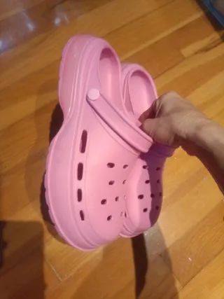 Zuecos Zara Rosa Talla 38