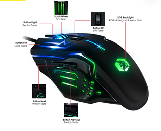 Teclado Gaming RGB Empire Gaming + Ratón y Alfombr