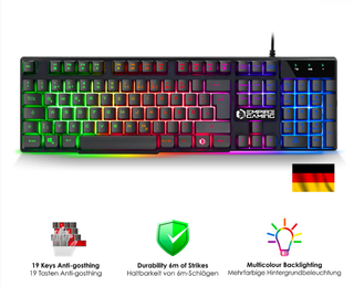 Teclado Gaming RGB Empire Gaming + Ratón y Alfombr