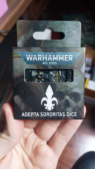 Warhammer 40000 adepta sororitas dice set