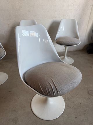 Juego de 4 Sillas Tulip Blanca