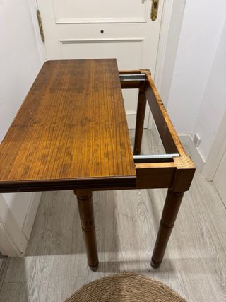 Mesa de comedor plegable de madera