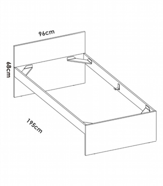 Cama Juvenil Nido con o sin cajones. Natural/Blan