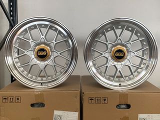 YA EN STOCK! 8x17 y 9x17 5X100 4X100 SILVER lip p