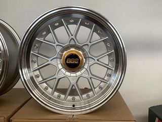 YA EN STOCK! 8x17 y 9x17 5X100 4X100 SILVER lip p