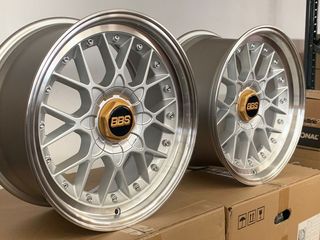YA EN STOCK! 8x17 y 9x17 5X100 4X100 SILVER lip p