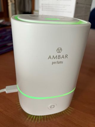 Humidificador Ambar Azul y Blanco