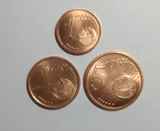 Trittico Monete 1-2-5 Cent 2006 San Marino