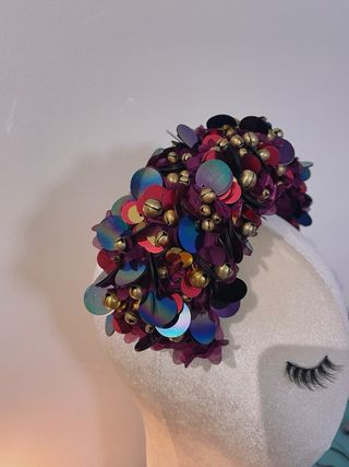 Tocado Zingara con lentejuelas y cascabeles