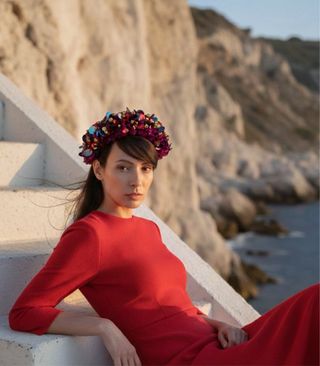 Tocado Zingara con lentejuelas y cascabeles