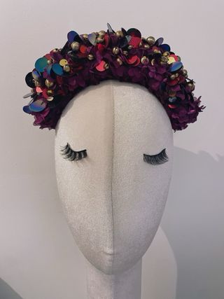 Tocado Zingara con lentejuelas y cascabeles