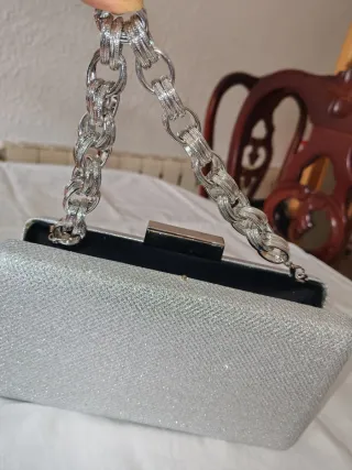 Bolso de fiesta plateado