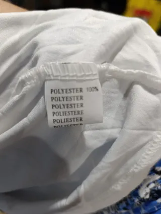 Pijama mujer blanco y azul  Da poca talla