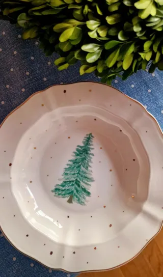 4 Platos Llanos Navidad El Corte Inglés