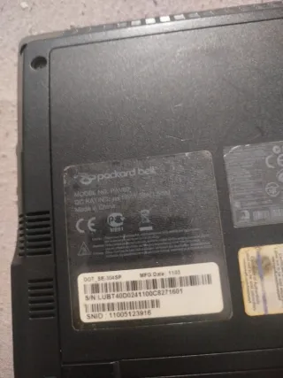 Packard Bell Ordenador Portátil Negro