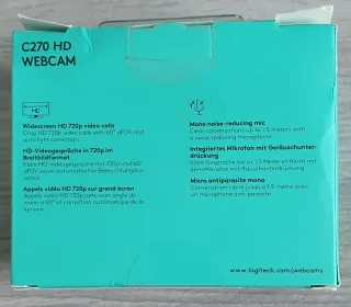 Webcam Logitech C270 HD 720p 30fps