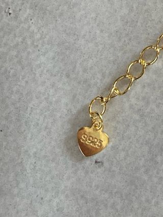 Bracciale tennis in argento 925 dorato e zirconi