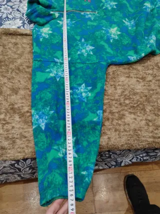 Sudadera Kappa azul y verde con cremallera