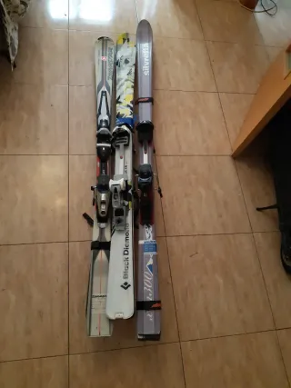 3 Esquís Dynastar,Black Diamond, Silvretta Ofertas