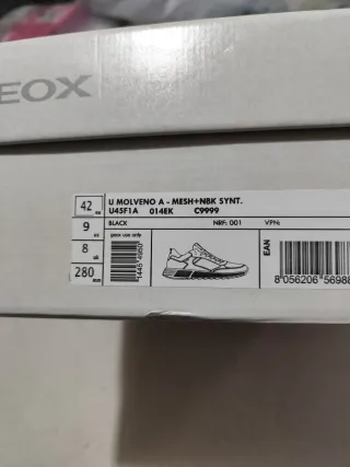 Deportivas Geox Hombre Negras