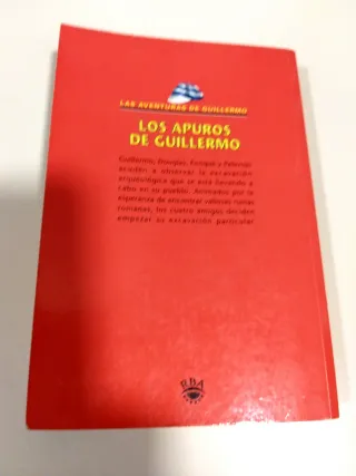 Lote dos libros de  las aventuras de Guillermo