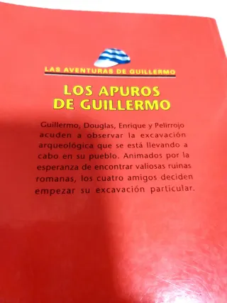 Lote dos libros de  las aventuras de Guillermo