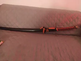 Espada Samurai Negra y Naranja