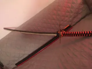 Espada Samurai Negra y Naranja