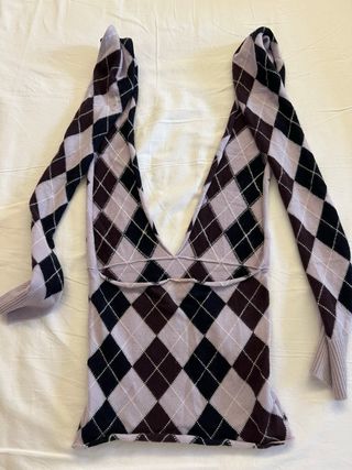 Top Pringle cashmere scozzese XS