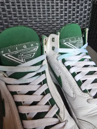 Nike Air Flight Blancas Verdes Talla 42.5