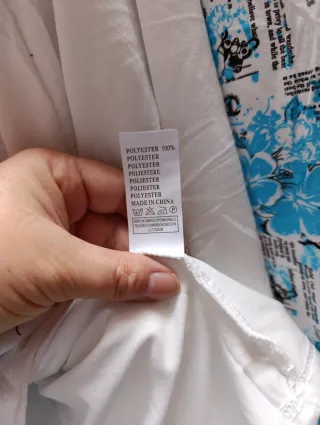 Pijama mujer blanco y azul  Da poca talla