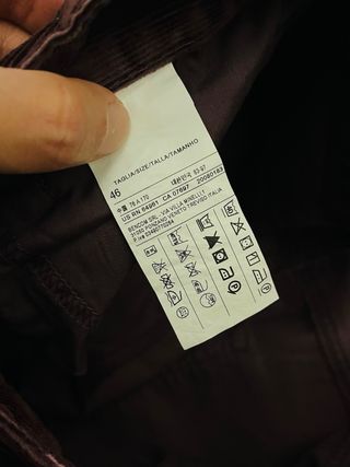 Pantalón de pana morado