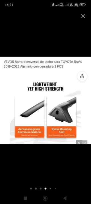 Barras de coche Toyota RAV4 2022