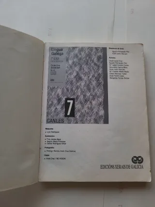Canles 7 lingua galega, 7o. EXB : ciclo superior