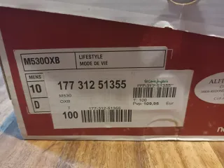 New Balance 530 Talla 44 Granate Nuevas