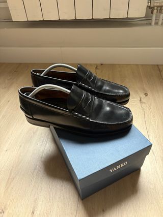 Mocasines Yanko Piel Negra