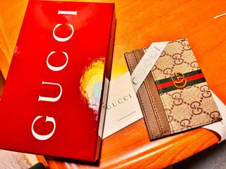 Portacarte Gucci Beige Multicolor