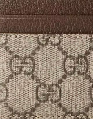Portacarte Gucci Beige Multicolor