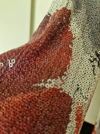 Vestido lentejuelas Zara fiesta