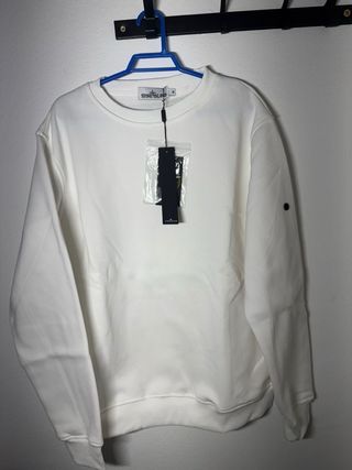 Jersey Stone Island Blanco Talla M