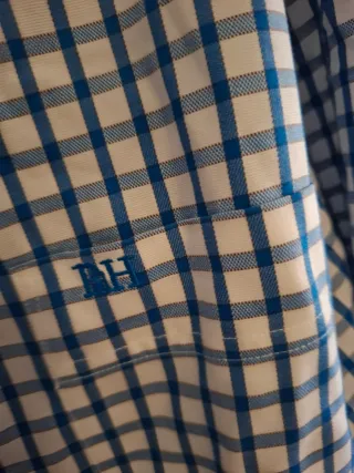 Camisa Pedro del Hierro cuadros azul y blanco