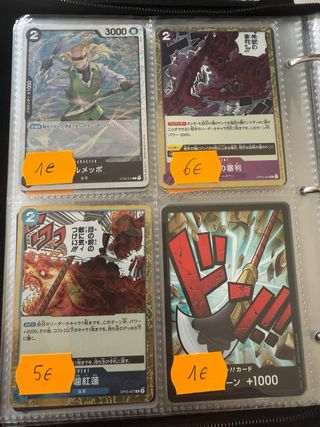 Cartas One Piece - Edward Newgate, Marco, Luffy