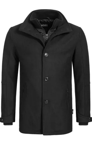 Abrigo Negro Indicode Talla L. Totalmente nuevo.