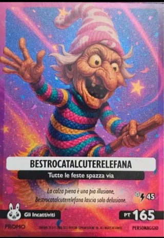 1 Calza Brainrot Befana con card esclusiva e dolci