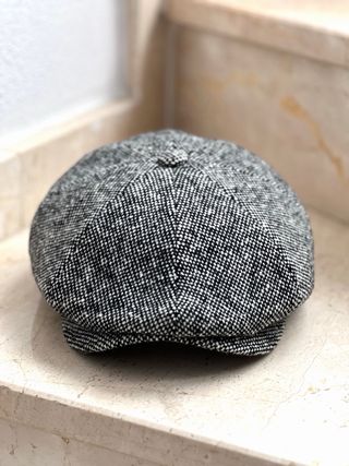 Boina tweed gris