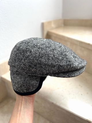 Boina tweed gris
