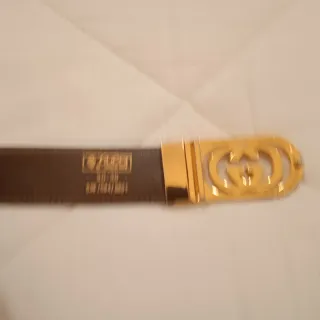 Cintura Gucci reversibile marrone/verde