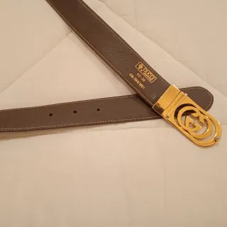 Cintura Gucci reversibile marrone/verde